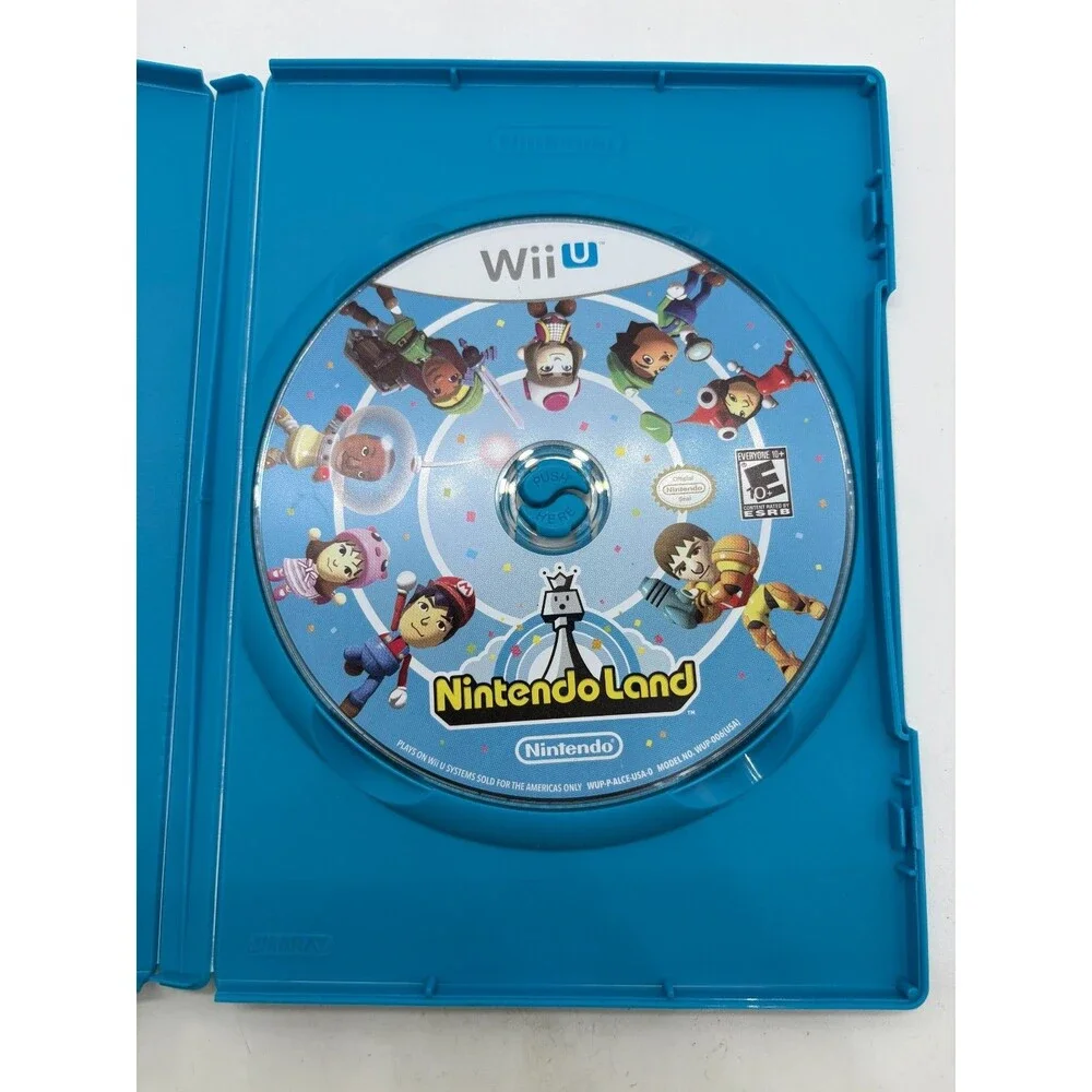 Nintendo Land Wii U Authentic Game Disc Manual Excellent Condition